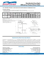 Preview for 2 page of American Water Heater NRGSS01210 Specification Sheet