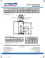 Preview for 2 page of American Water Heater NRQSS00110 Specification Sheet