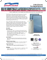 Preview for 1 page of American Water Heater SSY62-80H-ACE2 Specification Sheet