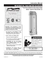 Preview for 1 page of American Water Heater vG6250t76nv Instruction Manual