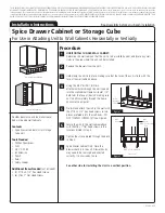 Предварительный просмотр 2 страницы American Woodmark Corporation 99868 Installation Instructions