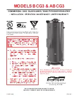 Preview for 1 page of American ABCG3 Installation, Operation And Maintenance Instructions