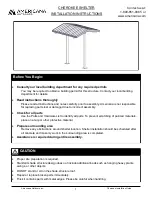 AMERICANA OUTDOORS CHEROKEE Installation Instructions Manual preview