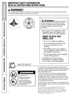 Preview for 2 page of AMERICANA AGBS300 Owner'S Manual & Installation Instructions