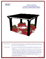 AMERICANA FREESTANDING DOUBLE-HEADER PERGOLA Installation Instructions Manual предпросмотр