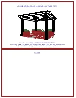 Предварительный просмотр 10 страницы AMERICANA FREESTANDING DOUBLE-HEADER PERGOLA Installation Instructions Manual