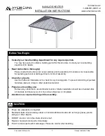 AMERICANA NAVAJO SHELTER Installation Instructions Manual preview