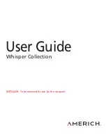 AMERICH Whisper Collection User Manual preview