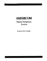 Предварительный просмотр 1 страницы AMERICOM 7010S Series User Manual