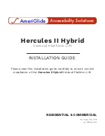 Предварительный просмотр 1 страницы AmeriGlide Hercules II Hybrid Installation Manual