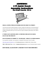 Amerihome ABSWING4 Assembly Instructions preview