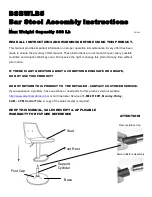 Preview for 1 page of Amerihome BSBWLB5 Assembly Instructions