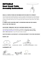 Amerihome HCTABLE Assembly Instructions preview