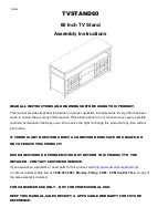 Amerihome TVSTAND60 Assembly Instructions Manual preview