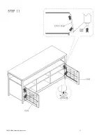 Предварительный просмотр 11 страницы Amerihome TVSTAND60 Assembly Instructions Manual