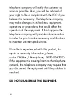 Preview for 19 page of Ameriphone CALL ALERT CA-100 User Manual