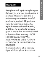 Preview for 28 page of Ameriphone CALL ALERT CA-100 User Manual