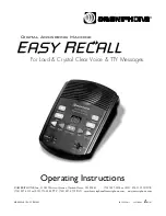 Ameriphone Digital Answering Machine Operating Instructions Manual preview