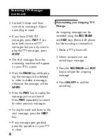 Preview for 20 page of Ameriphone Digital Answering Machine Operating Instructions Manual