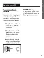 Preview for 25 page of Ameriphone JV-35 Operating Instructions Manual