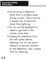 Preview for 4 page of Ameriphone Talking Phone JV-35 Operating Instructions Manual