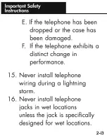 Preview for 9 page of Ameriphone Talking Phone JV-35 Operating Instructions Manual