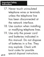 Preview for 10 page of Ameriphone Talking Phone JV-35 Operating Instructions Manual