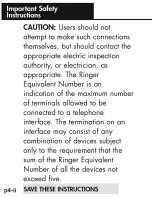 Preview for 15 page of Ameriphone Talking Phone JV-35 Operating Instructions Manual