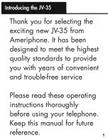 Preview for 16 page of Ameriphone Talking Phone JV-35 Operating Instructions Manual