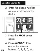 Preview for 47 page of Ameriphone Talking Phone JV-35 Operating Instructions Manual