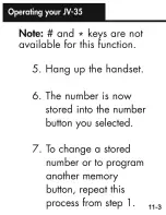 Preview for 48 page of Ameriphone Talking Phone JV-35 Operating Instructions Manual