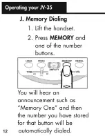 Preview for 49 page of Ameriphone Talking Phone JV-35 Operating Instructions Manual