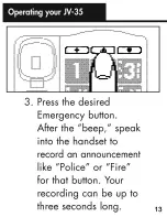 Preview for 52 page of Ameriphone Talking Phone JV-35 Operating Instructions Manual