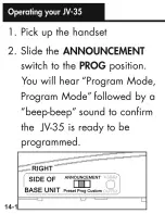 Preview for 57 page of Ameriphone Talking Phone JV-35 Operating Instructions Manual