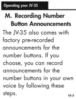 Preview for 62 page of Ameriphone Talking Phone JV-35 Operating Instructions Manual