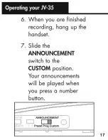 Preview for 66 page of Ameriphone Talking Phone JV-35 Operating Instructions Manual