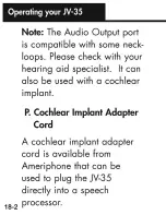 Preview for 71 page of Ameriphone Talking Phone JV-35 Operating Instructions Manual