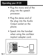 Preview for 73 page of Ameriphone Talking Phone JV-35 Operating Instructions Manual