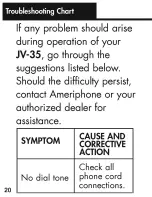 Preview for 75 page of Ameriphone Talking Phone JV-35 Operating Instructions Manual