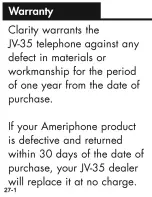 Preview for 85 page of Ameriphone Talking Phone JV-35 Operating Instructions Manual