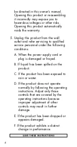 Preview for 5 page of Ameriphone Wake Assure Alarm Clock User Manual