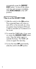 Preview for 9 page of Ameriphone Wake Assure Alarm Clock User Manual