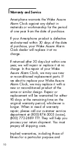 Preview for 11 page of Ameriphone Wake Assure Alarm Clock User Manual