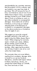 Preview for 12 page of Ameriphone Wake Assure Alarm Clock User Manual