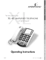 Ameriphone XL-40 Operating Instructions Manual preview