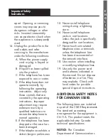 Preview for 3 page of Ameriphone XL-40 Operating Instructions Manual