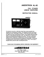 AMERITRON AL-82 Instruction Manual предпросмотр