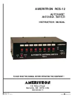 AMERITRON RCS-12 Instruction Manual preview