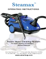 amerivap Steamax Operating Instructions Manual preview