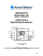 Предварительный просмотр 1 страницы AmeriWater 00HRO64800 Operation & Maintenance Manual